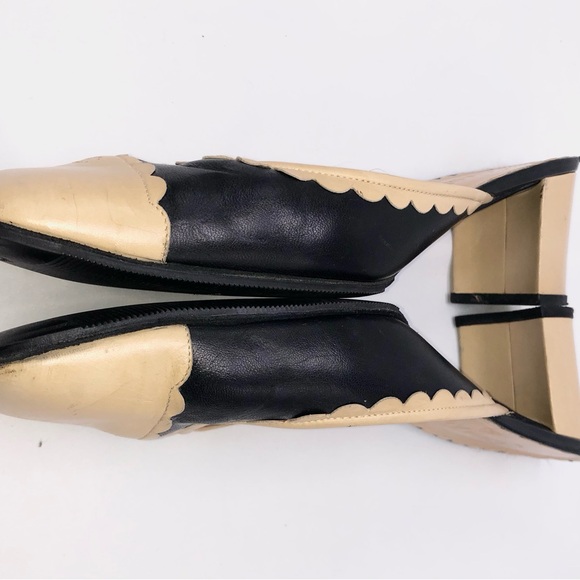 Chanel size 40.5 vintage Black and Tan Mules - Picture 12 of 13